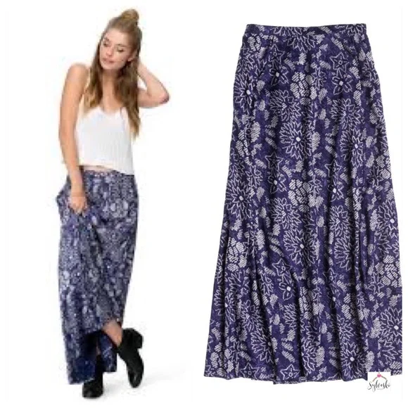 🔥Roxy Juniors Bring Me Back Smocked Woven Skirt NWT - Picture 2 of 8